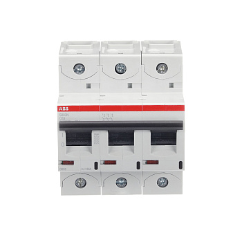 Автоматический выключатель ABB S803N-C63 2CCS893001R0634, 63 А, 3 полюса, характеристика C, 400 В
