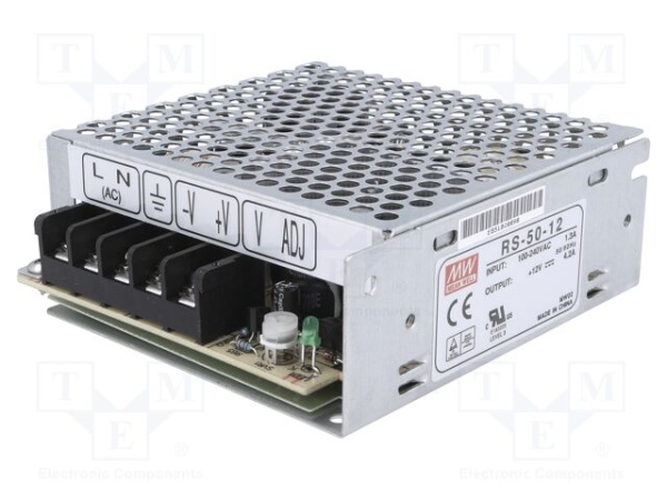 Блок питания MEAN WELL RS-50 RS-50-12