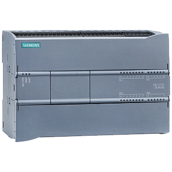 Программируемый контроллер Siemens SIMATIC S7-1200 CPU 1217C 6ES7217-1AG40-0XB0, 14DI/10DO, 2AI/2AO, 2 порта PROFINET, питание 24 В DC, память 250 КБ