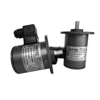 Датчик положения Unitec UN/PR10, передаточное отношение 9,4:1, выход 5 кОм, точность ±0,25%, без ограничения угла вращения
