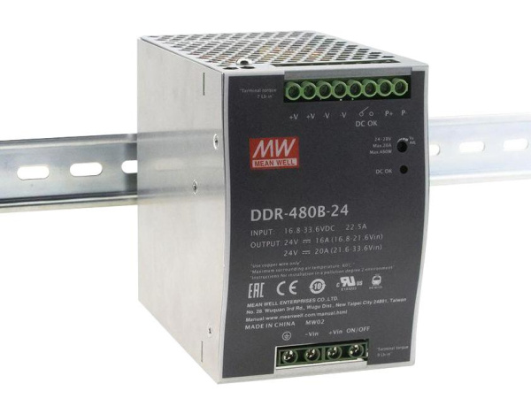 Блок питания MEAN WELL DDR-480B-24