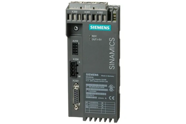 Адаптер управляющего модуля Siemens 6SL3040-0PA01-0AA0, SINAMICS CUA32, для силовых модулей PM340/PM240-2, интерфейс для инкрементальных энкодеров HTL/TTL