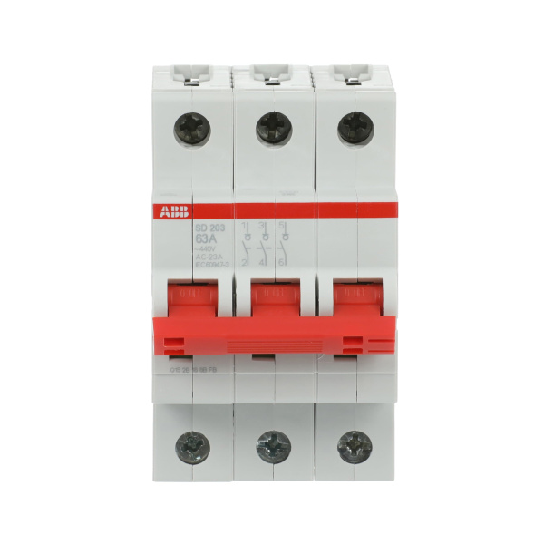 Рубильник модульный ABB SD203/63 2CDD283101R0063, 63 А, 3 полюса