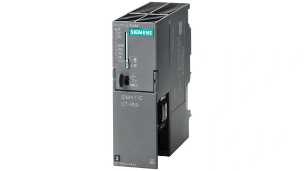Контроллер Siemens SIMATIC S7-300 CPU 317-2 PN/DP, 6ES7317-2EK14-0AB0, с 1 МБ оперативной памяти, интерфейсами MPI/DP (12 Мбит/с) и Ethernet PROFINET с 2-портовым коммутатором