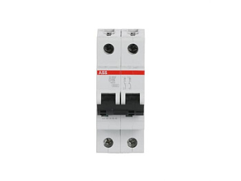 Автоматический выключатель ABB S202-D16 2CDS252001R0161, 16 А, 2 полюса, характеристика D, 400 В
