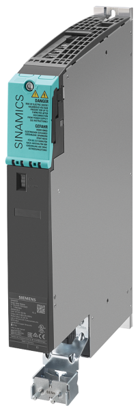 Однодвигательный модуль Siemens 6SL3120-1TE21-8AC0, SINAMICS S120, 18 А, 600 В DC, 3AC 400 В, Booksize C, воздушное охлаждение, Safety Integrated, DRIVE-CLiQ