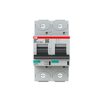 Автоматический выключатель ABB S802P-D80 2CCG001241R0001, 80 А, 2 полюса, характеристика D, 400 В