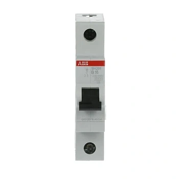 Автоматический выключатель ABB SH201-B16 2CDS211001R0165, 16 А, 1 полюс, характеристика B, 230 В