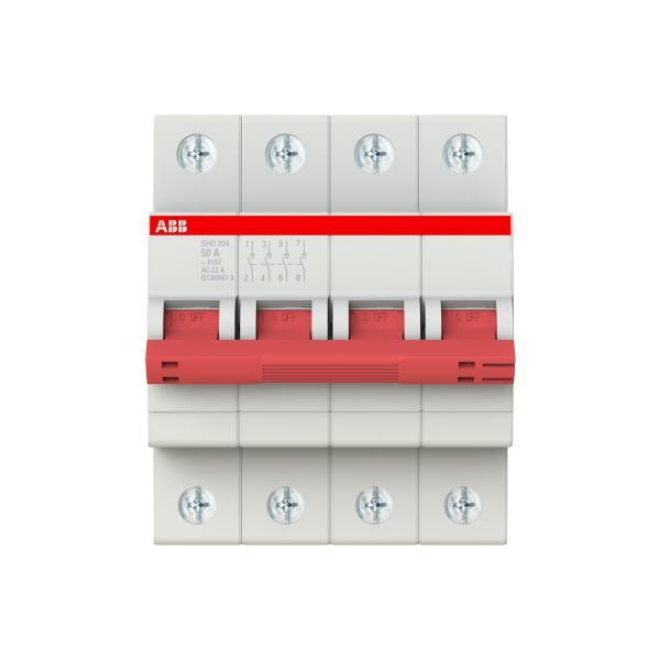 Рубильник модульный ABB SHD204/50 2CDD274111R0050, 50 А, 4 полюса