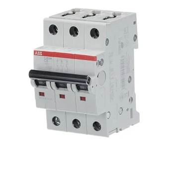 Автоматический выключатель ABB S203M-C6 2CDS273001R0064, 6 А, 3 полюса, характеристика C, 400 В