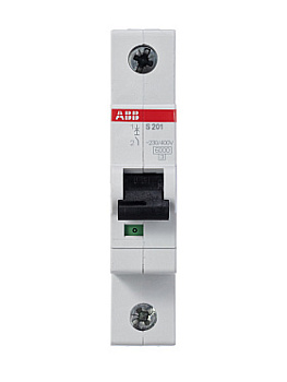 Автоматический выключатель ABB S201-K2 2CDS251001R0277, 2 А, 1 полюс, характеристика K, 230 В