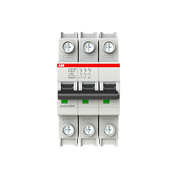 Автоматический выключатель ABB S203MR-K30 2CDS273437R0527, 30 А, 2 полюса, характеристика K, 230 В
