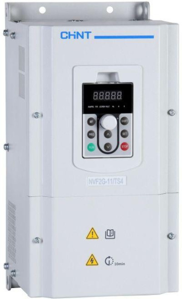 Преобразователь частоты Chint NVF2G-11/TS4 639015, мощность 11 кВт, напряжение 380 В, 3 фазы, общий тип.