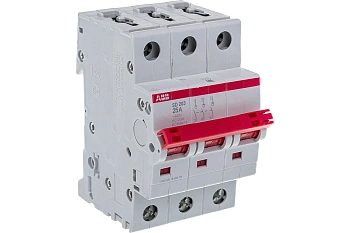 Рубильник модульный ABB SD203/25 2CDD283101R0025, 25 А, 3 полюса
