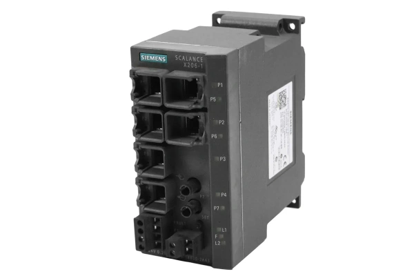 ​Промышленный коммутатор Siemens SCALANCE X206-1LD 6GK5206-1BC10-2AA3, управляемый, 6 портов 10/100 Мбит/с RJ45, 1 порт 100 Мбит/с одномодовый BFOC