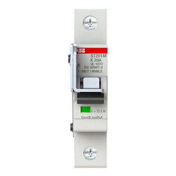 Автоматический выключатель ABB ST201M-K20 2CDS271334R0487, 20 А, 1 полюс, характеристика K, 230 В