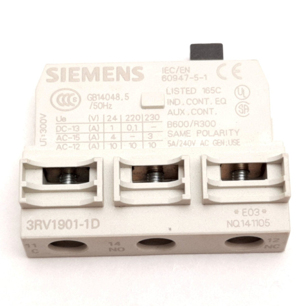 Автомат защиты двигателя Siemens 3RV1901-1D