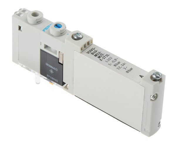 Распределитель FESTO VUVG-B10-M52-MZT-F-1T1L, 5/2, электропневматический, моностабильный, 10 мм, подключение G1/8