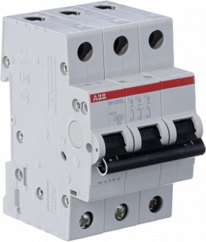 Автоматический выключатель ABB SH203L-C10 2CDS243001R0104, 10A, 3-полюсный, характеристика C, 6 кА