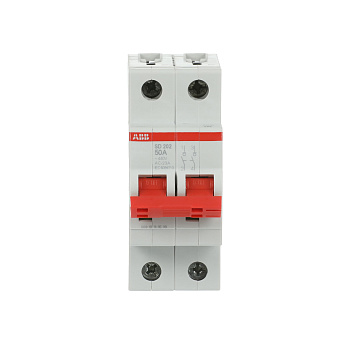 Рубильник модульный ABB SD202/50 2CDD282101R0050, 50 А, 2 полюса