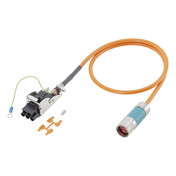 ​Кабель питания Siemens SINAMICS 6FX5002-5CS01-1DA0, предварительно собранный, длина 30 м, сечением 1,5 мм²