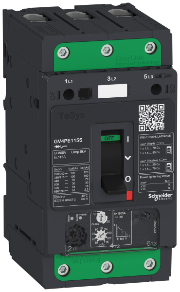 Автомат защиты двигателя Schneider Electric GV4PE115B
