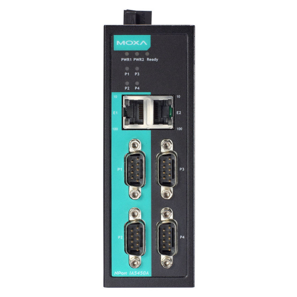 Преобразователь MOXA NPort IA5450AI, 4 порта RS-232/422/485