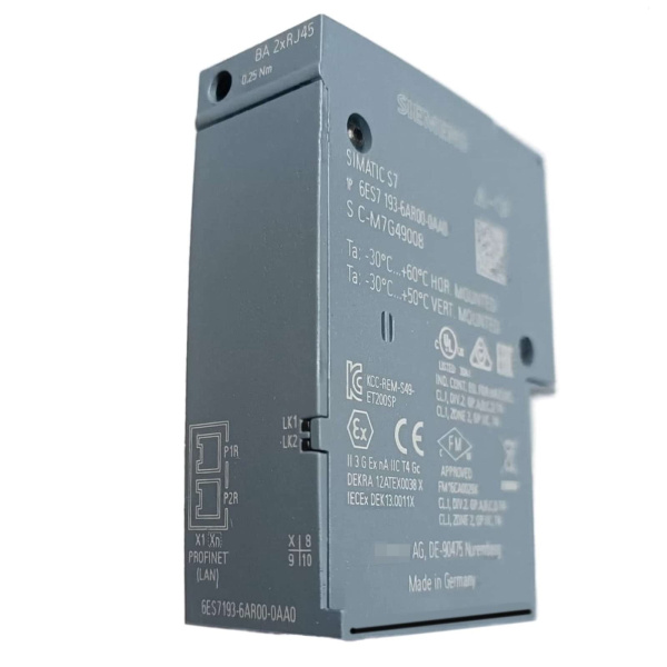 Шинный адаптер Siemens 6ES7193-6AR00-0AA0, для ET 200SP, базовый модуль подключения