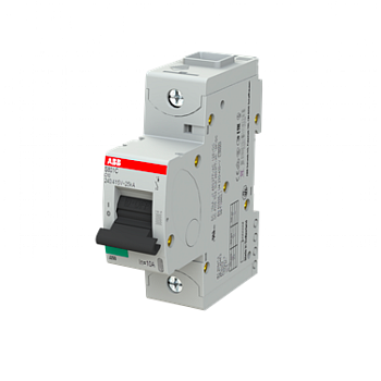 Автоматический выключатель ABB S801C-C16 2CCS881001R0164, 16 А, 1 полюс, характеристика C, 400 В