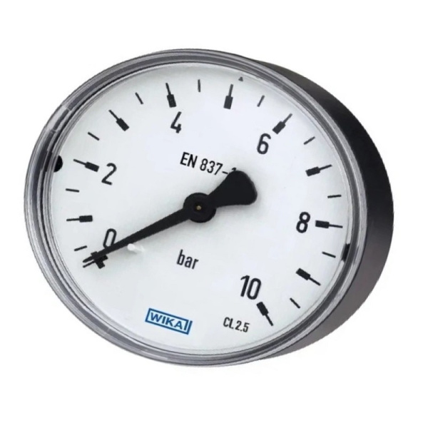 Манометр WIKA 9022244, 0-16 бар, класс точности 1.6, резьба G1/4B, осевое соединение сзади, с глицериновым наполнителем