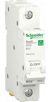 Автоматический выключатель Schneider Electric RESI9 R9F02132, 1-полюсный, 32 А, характеристика B, 6000 А