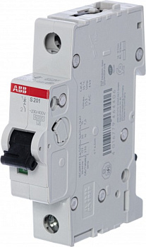 Автоматический выключатель ABB S201-C2 2CDS251001R0024, 2А, 1-полюсный, характеристика C