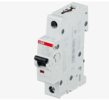 Автоматический выключатель ABB S201-C10 2CDS251001R0104, 1-полюсный, 10 А, характеристика C