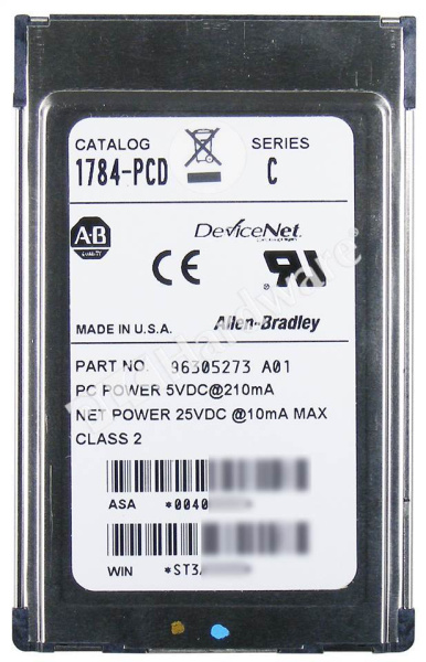 Карта расширения Allen Bradley 1784-PCD, PCMCIA, для подключения ПК к сети DeviceNet
