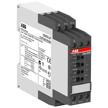 Реле контроля напряжения ABB CM-ESS.2S 1SVR730831R0400, 3–600 В AC/DC, 110–130 В AC