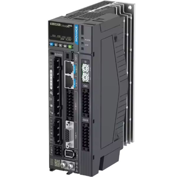 Сервопривод Inovance IS620PS1R6I-C, серия IS620, EtherCAT CANlink, мощность 200 Вт, напряжение 220 В, ток 1,6 А.