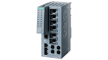 Промышленный коммутатор Siemens SCALANCE XC206-2 6GK5206-2BB00-2AC2, управляемый, 6×100 Мбит/с RJ45, 2×100 Мбит/с ST/BFOC, консольный порт, DIN-рейка, -40…+70 °C, IEC 62443-4-2
