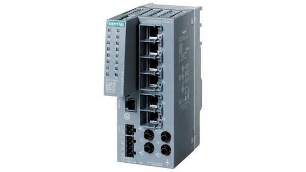 Промышленный коммутатор Siemens SCALANCE XC206-2 6GK5206-2BB00-2AC2, управляемый, 6×100 Мбит/с RJ45, 2×100 Мбит/с ST/BFOC, консольный порт, DIN-рейка, -40…+70 °C, IEC 62443-4-2