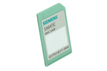 ​Карта памяти Siemens SIMATIC S7 6ES7953-8LF11-0AA0, 64 КБ, 3,3 В, Nflash, для S7-300/C7/ET 200S IM151 CPU