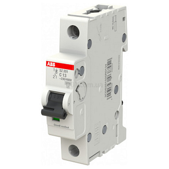 Автоматический выключатель ABB SZ201-C13 2CDS251025R0134, 13 А, 1 полюс, характеристика C, 230 В