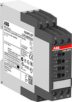 Реле контроля ABB CM-MPS.21P 1SVR740885R3300, трехфазное, с функцией мониторинга последовательности фаз
