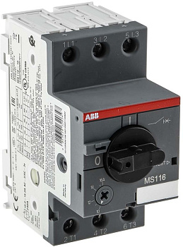 Автоматический выключатель для защиты двигателя ABB MS116-16.0 1SAM250000R1011, 16 А, 690 В AC
