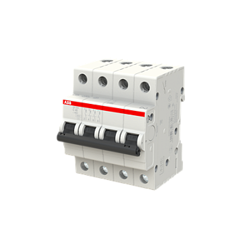 Автоматический выключатель ABB SH204-C40 2CDS214001R0404, 40 А, 4 полюса, характеристика C, 400 В