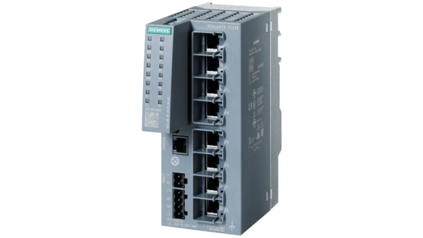 Промышленный коммутатор Siemens SCALANCE XC208 6GK5208-0BA00-2AC2, управляемый, 8 портов RJ45 10/100 Мбит/с, питание 24 В DC