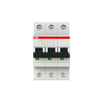 Автоматический выключатель ABB S203M-B40 2CDS273001R0405, 40 А, 3 полюса, характеристика B, 400 В
