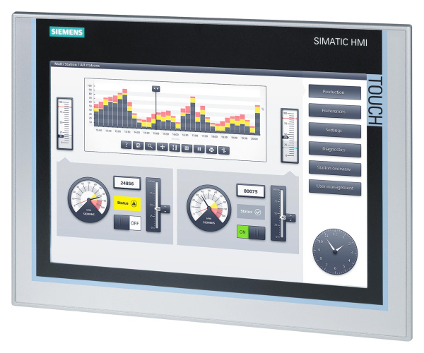 Панель оператора HMI Siemens 6AV2124-0MC01-0AX0