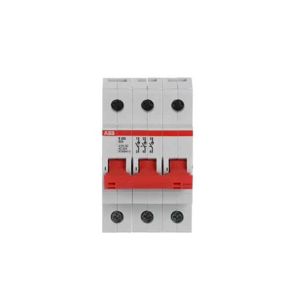 Рубильник модульный ABB E203/80R 2CDE283001R0080, 80 А, 3 полюса