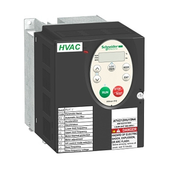 Преобразователь частоты Schneider Electric Altivar 212 ATV212HU22N4, 2,2 кВт, 3 л.с., 480 В, 3 фазы, с EMC, IP21 