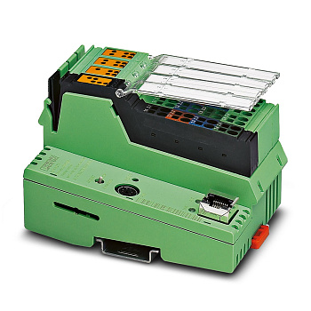 Контроллер Phoenix Contact ILC 131 ETH 2700973, с интерфейсом Ethernet, поддержка программирования IEC 61131-3, 8 цифровых входов и 4 цифровых выхода.