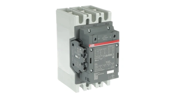 Контактор ABB AF205-30-11-11 1SFL527002R1111, 3-полюсный, номинальный ток 350 А, мощность 110 кВт, катушка 24 В AC/DC, 3 нормально открытых контакта, напряжение до 690 В AC.